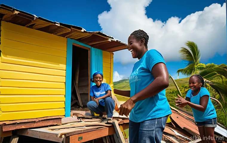 세인트키츠 네비스 자연재해 기록 - Prompt 1: Resilient Community Rebuilding Amidst Tropical Beauty** 세인트키츠 네비스 자연재해 기록 - Prompt 1: Resilient Community Rebuilding Amidst Tropical Beauty**